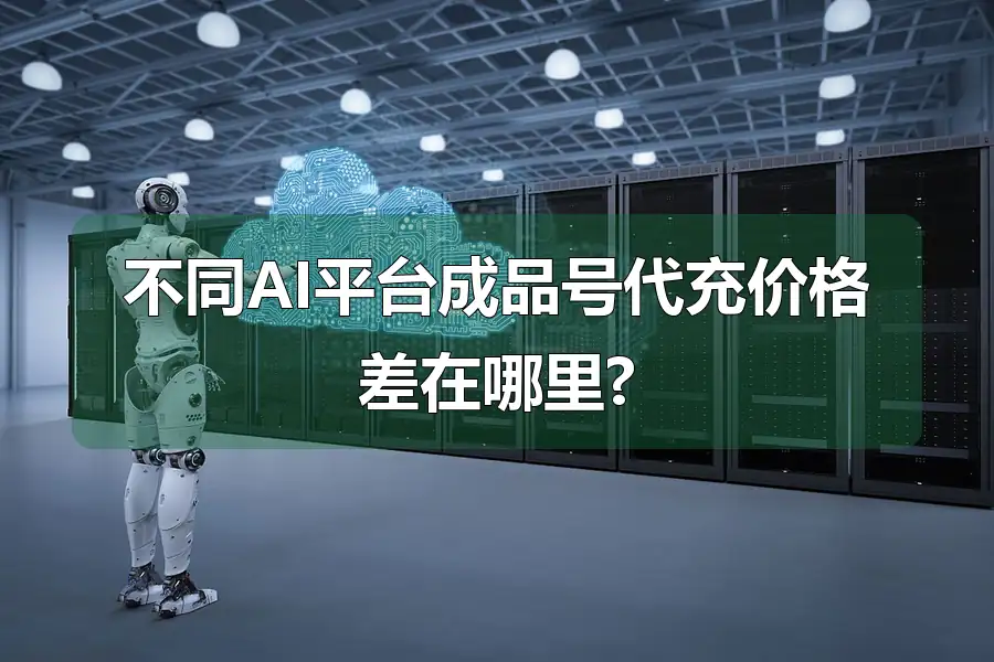 不同AI平台成品号代充价格差在哪里?